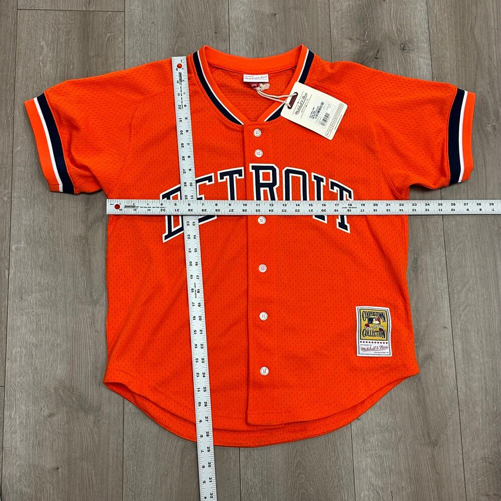 Mitchell & Ness Detroit Tigers Gibson 1993 Orange Mesh Jersey size Large L B30 - Picture 4 of 9
